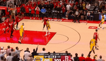 湖人加时112-108力克火箭 系列赛大比分3-0终结悬