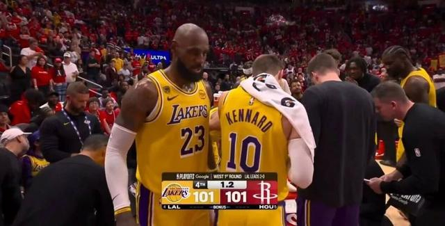 湖人加时112-108力克火箭 系列赛大比分3-0终结悬
