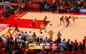 湖人加时112-108力克火箭 系列赛大比分3-0终结悬