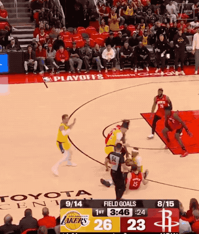湖人加时112-108力克火箭 系列赛大比分3-0终结悬