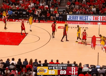 湖人加时112-108力克火箭 系列赛大比分3-0终结悬